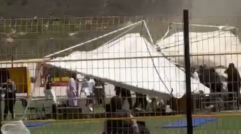 Bac sport à Thala : chute de tentes, trois enseignants ne sont pas blessés.