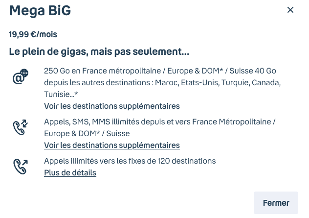 Bouygues Telecom lance Mega BIG : forfait 250 Go face à Free.