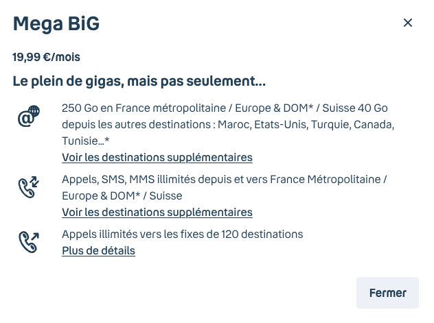 Bouygues Telecom lance Mega BIG : forfait 250 Go face à Free.
