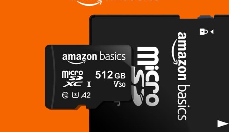 Carte microSD 512 Go d’Amazon : -20 % sur fichiers 4K