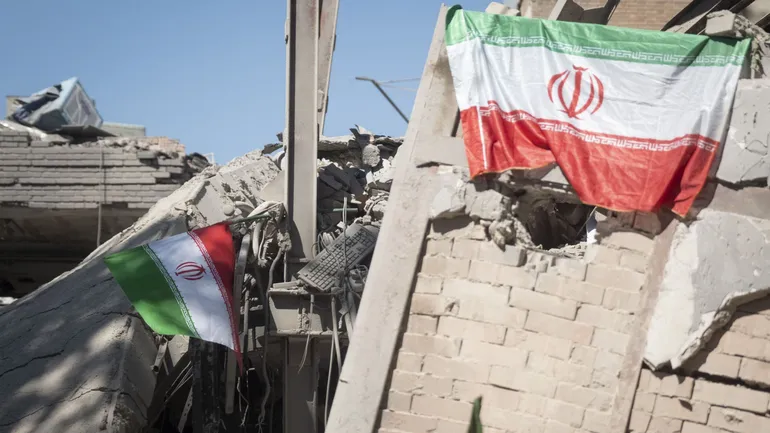 L’Université de technologie de Sharif, frappée le 6 avril durant l’opération militaire israélo-américaine en Iran. Téhéran, le 7 avril 2026.