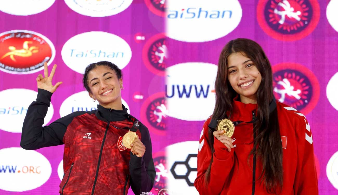 Championnat d’Afrique de lutte : Israa Slimi et Chahd Jelili médaillées d’or juniors.