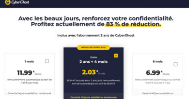 CyberGhost VPN : offre à -83 % sur 28 mois [Sponso]