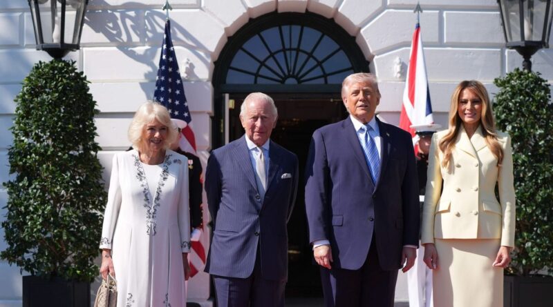 EN IMAGES : Le roi Charles III en visite officielle aux États-Unis avec Donald et Melania Trump