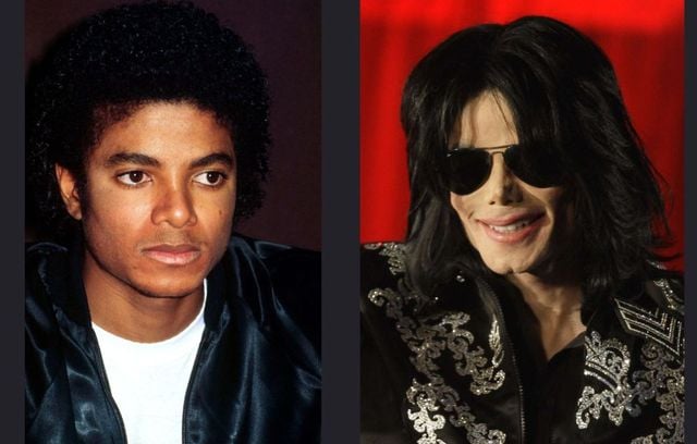 Michael Jackson en 1981 et en 2009.