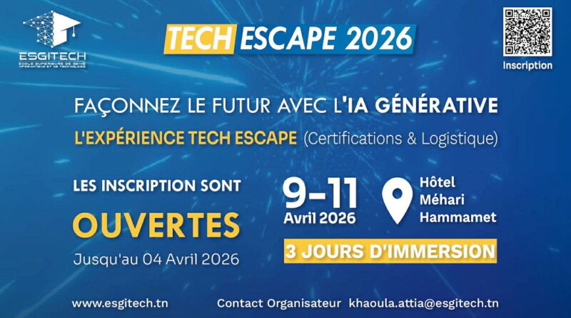 ESGITECH présente « Tech Escape 2026 » : trois jours d'IA générative et certifications internationales