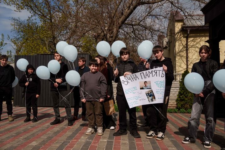 Cérémonie à Tcherkassy le 16 avril 2026.
