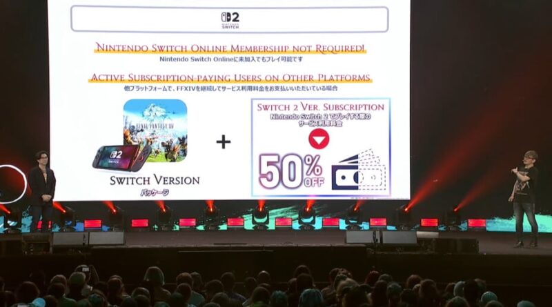 La Nintendo Switch 2 ne présentera pas son premier MMORPG : Final Fantasy XIV.