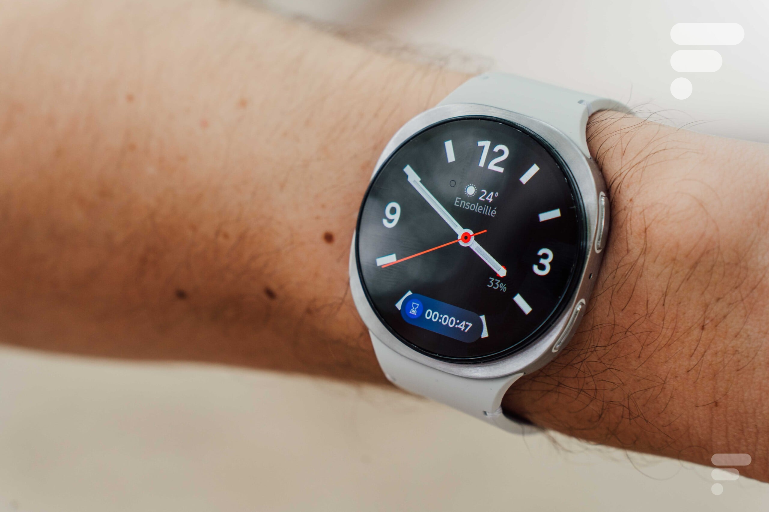 La « Now Bar » sur la Samsung Galaxy Watch 8