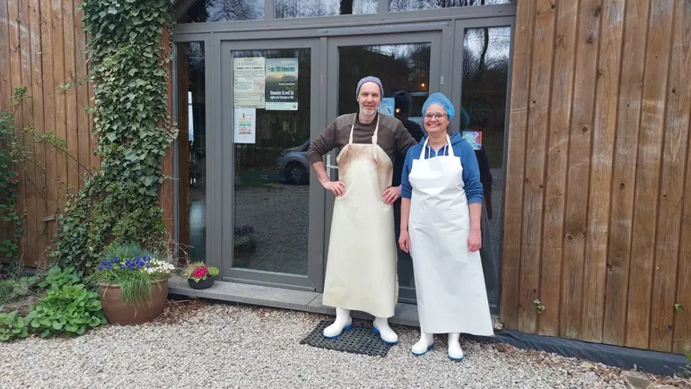 Benoit et Nathalie, heureux de s’être rencontrés grâce au projet Positive Agritude.