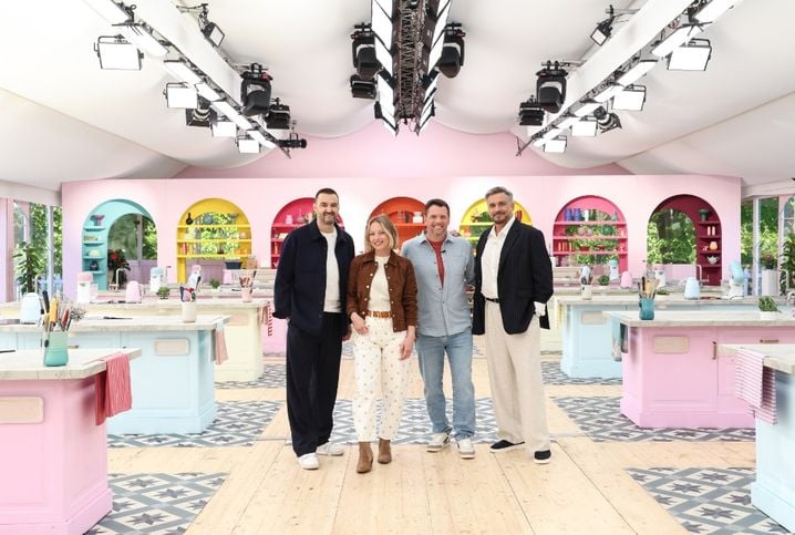 De gauche à droite : Cyril Lignac, Roxane, Norbert Tarayre et Olivier Minne.