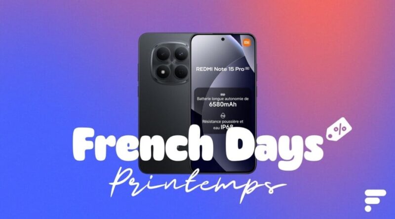 Le Xiaomi Redmi Note 15 Pro 5G perd plus de 100 € pendant les French Days.