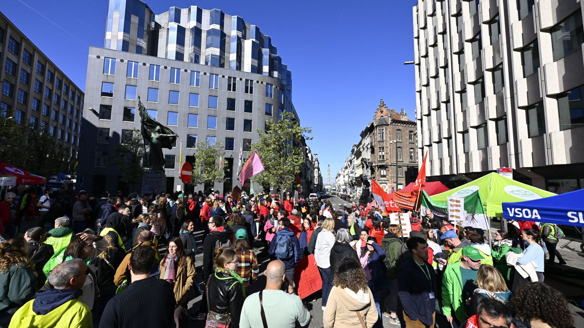 Les syndicats manifesteront le 9 avril contre l'austérité FWB.