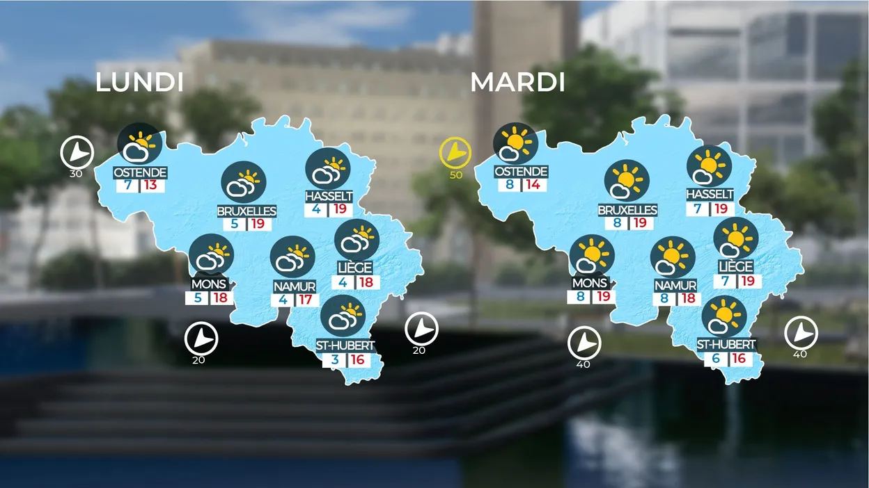 Météo en Belgique : week-end calme, sans nuages et ensoleillé