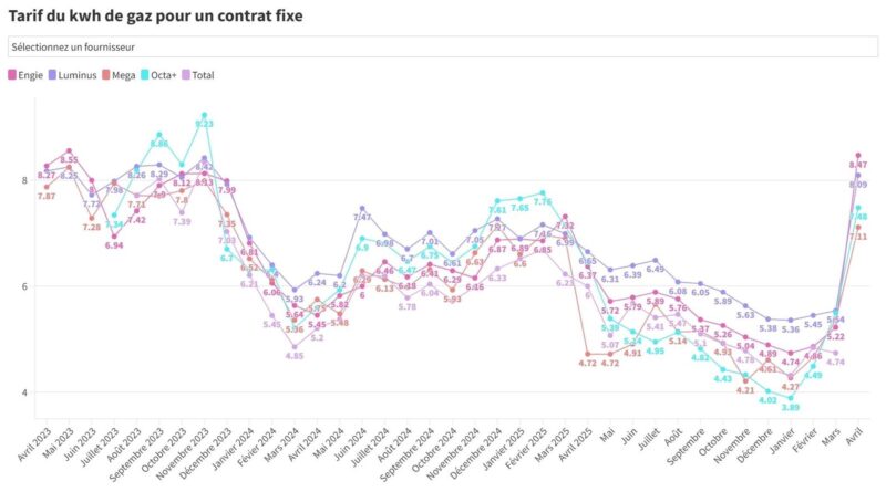 Nouveaux tarifs du gaz : jusqu'à 600 euros en plus dès le 1er avril