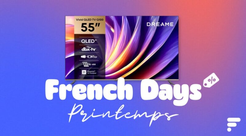 TV Dreame (55″, QLED, HDR10) en promotion pour les French Days.