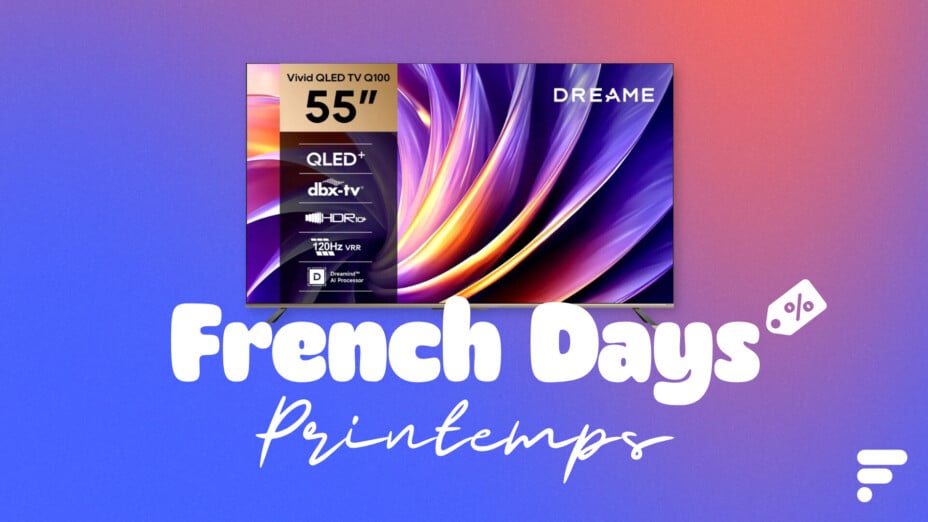 TV Dreame (55″, QLED, HDR10) en promotion pour les French Days.