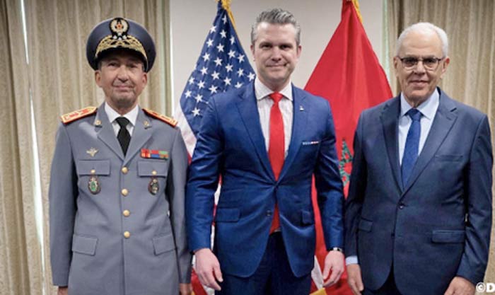 Une délégation marocaine reçoit le Secrétaire américain à la guerre