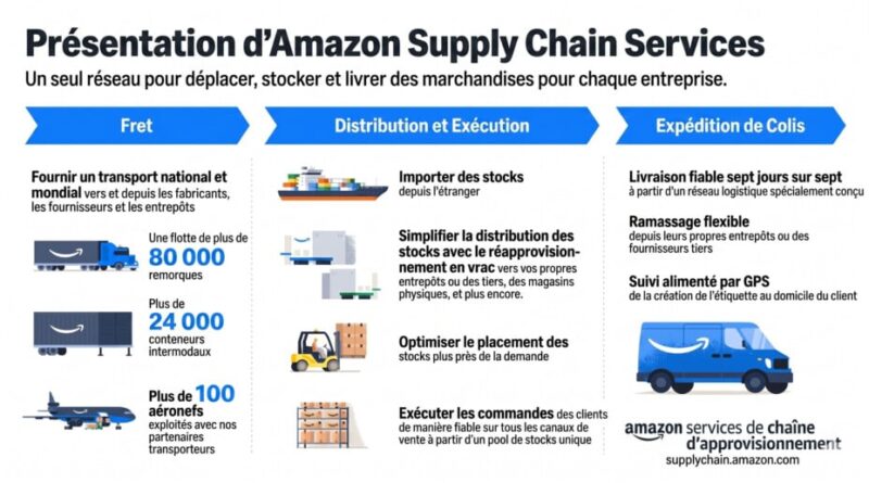 Amazon défie La Poste, UPS et DHL dans la livraison de colis.