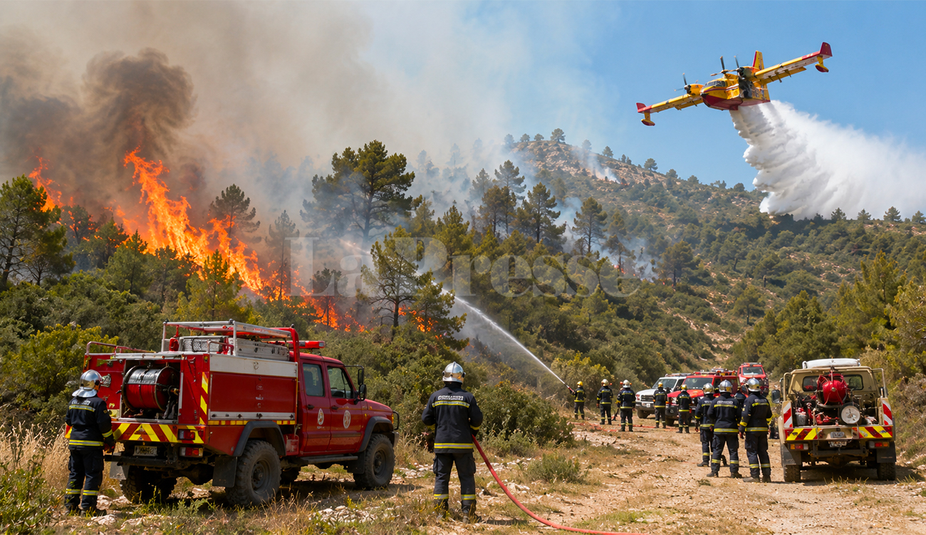 Béja : Simulation pour évaluer les interventions contre les feux de forêts