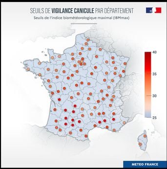 Canicule : La Bretagne en orange, alertes variables selon le département