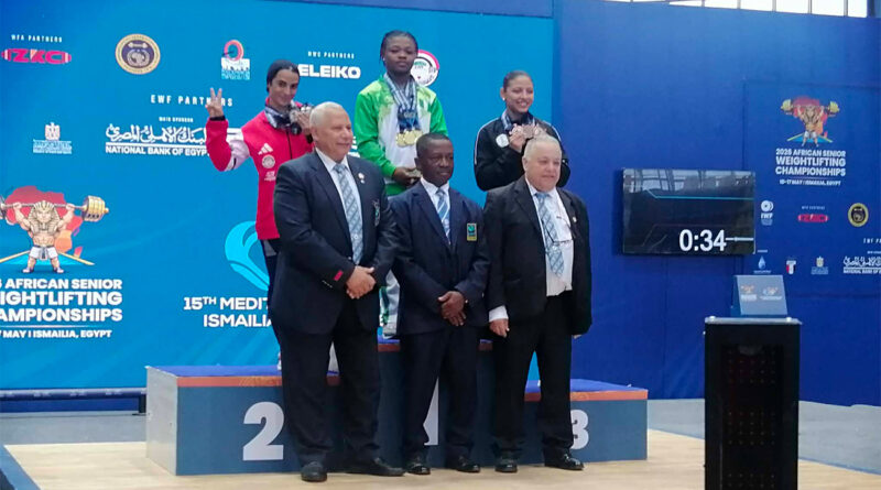 Championnat d’Afrique d’haltérophilie : Eya Aouadi obtient 3 médailles de bronze