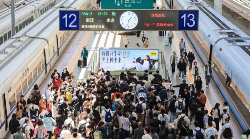 Chine : 25 millions de voyageurs en train le 1er mai 2023