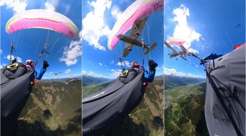 Collision aérienne en Autriche : un parapente heurté par un avion en vidéo