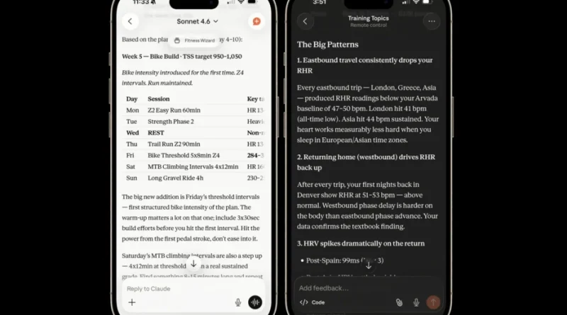 Coros devance Apple et Garmin : vos données vont chez ChatGPT et Claude