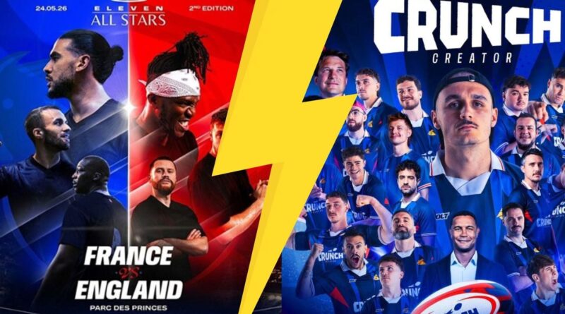 Crunch Creator affronte Eleven All Stars 2 : match d'influenceurs ce week-end.