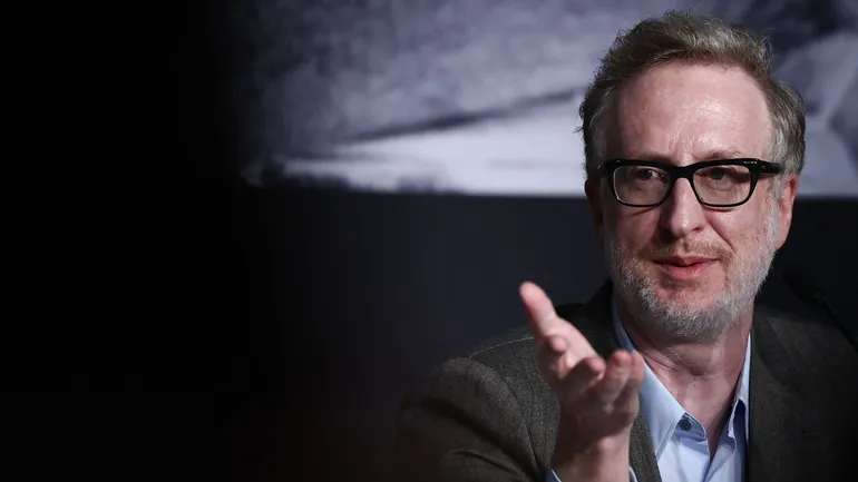 Le réalisateur américain James Gray lors de la conférence de presse pour le film"Paper Tiger", le 17 mai 2026.