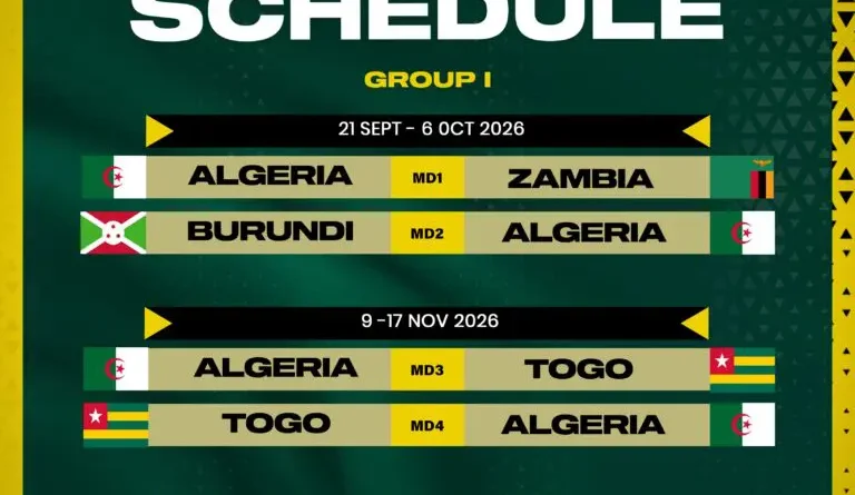 Eliminatoires de la CAN 2027 : le programme de l'équipe d'Algérie
