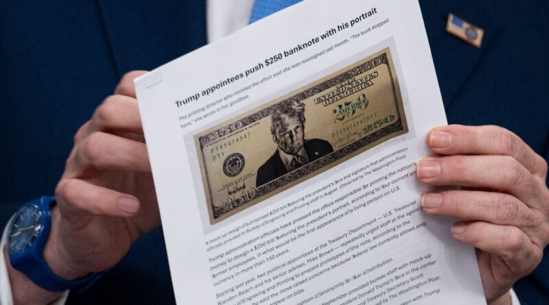 Etats-Unis : L’administration Trump veut un billet de 250 dollars à l’effigie du président