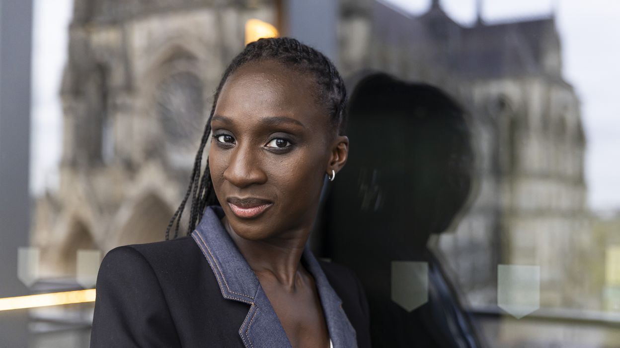 Eye Haïdara et Hugues Dayez au gala d'ouverture du Festival de Cannes.