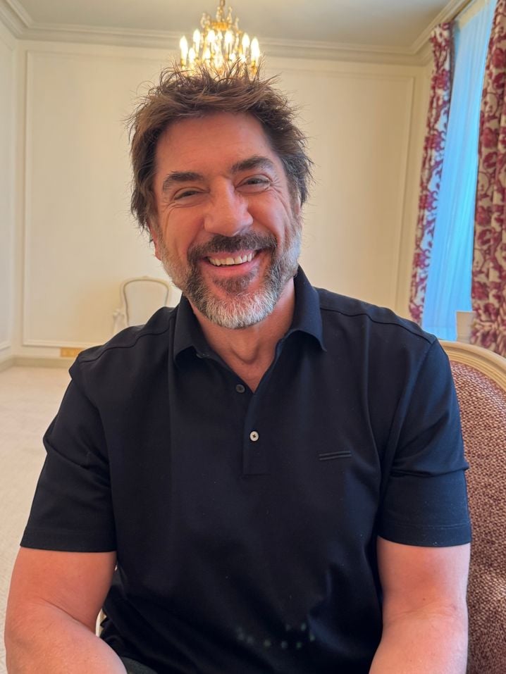 Javier Bardem après l'interview de « 20 Minutes »