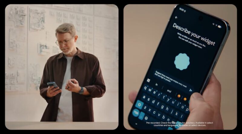 Gemini ne fabrique plus de widgets Android, mais propose Create My Widget.