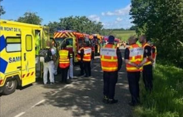 Gers : Huit enfants blessés dans le renversement d'un car scolaire