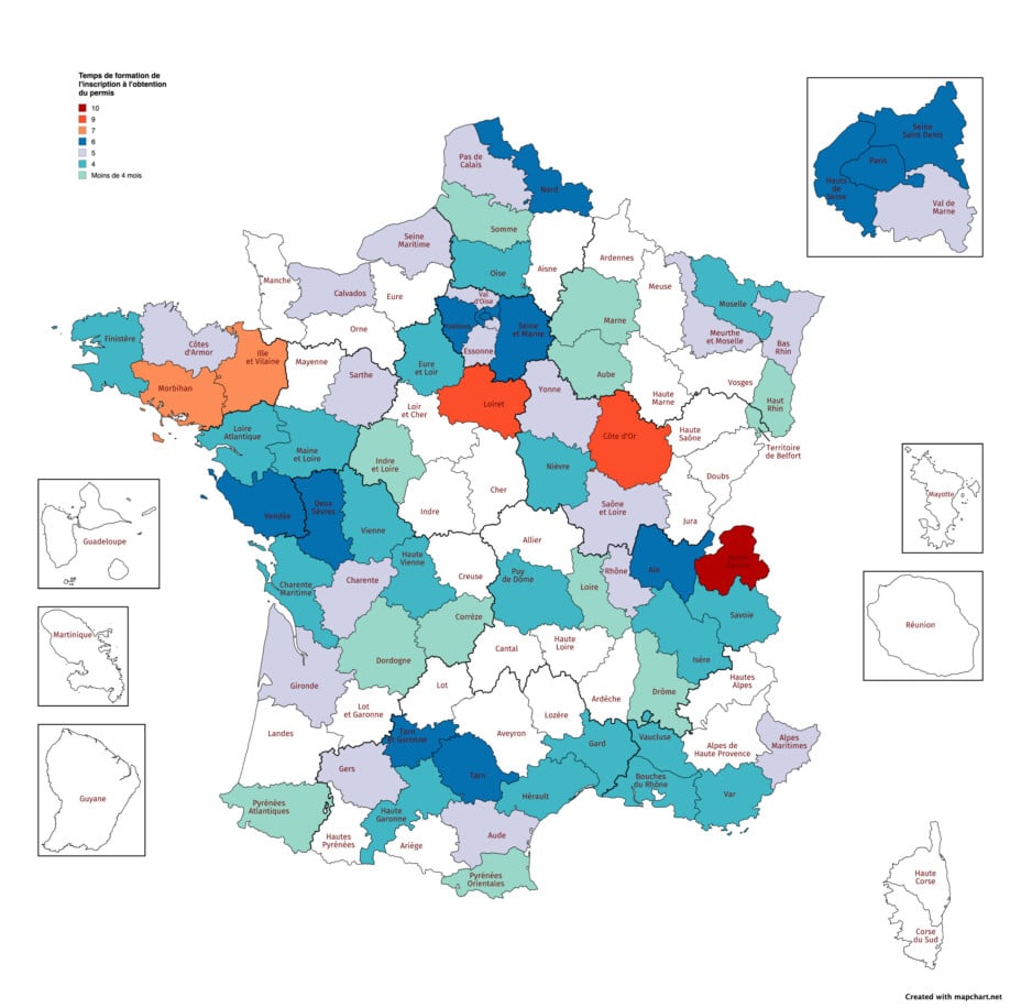 Jusqu'à 10 mois d'attente pour le permis de conduire en France.