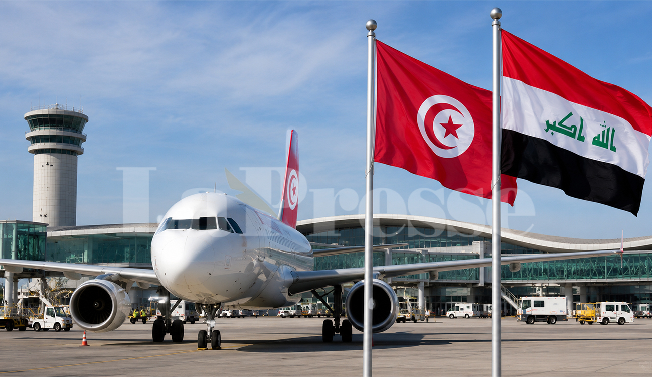 La liaison aérienne Tunisie-Irak reprend avec 120 passagers à bord.