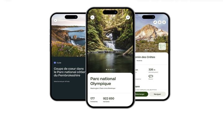 L'application AllTrails recense 500.000 itinéraires.