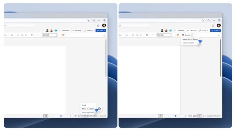 Le bouton Copilot évolue dans Office, mais Microsoft ne satisfait pas les demandes.
