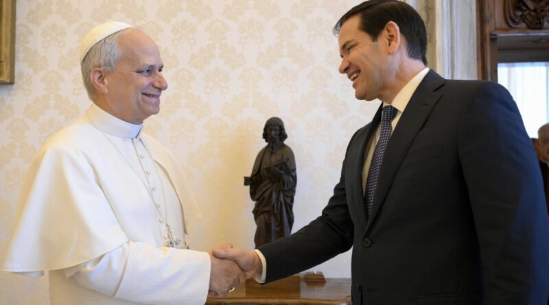 Le pape Léon reçoit Marco Rubio, un mois après Trump.