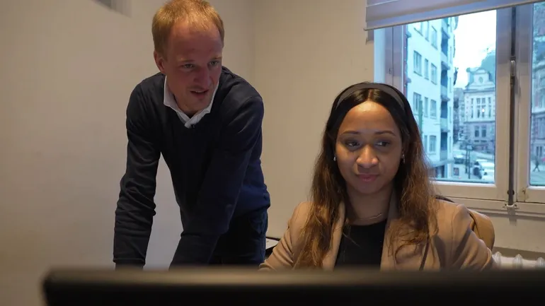 Christophe Degauquier le directeur et Fatoumata Oulare la gestionnaire sinistres de DAP