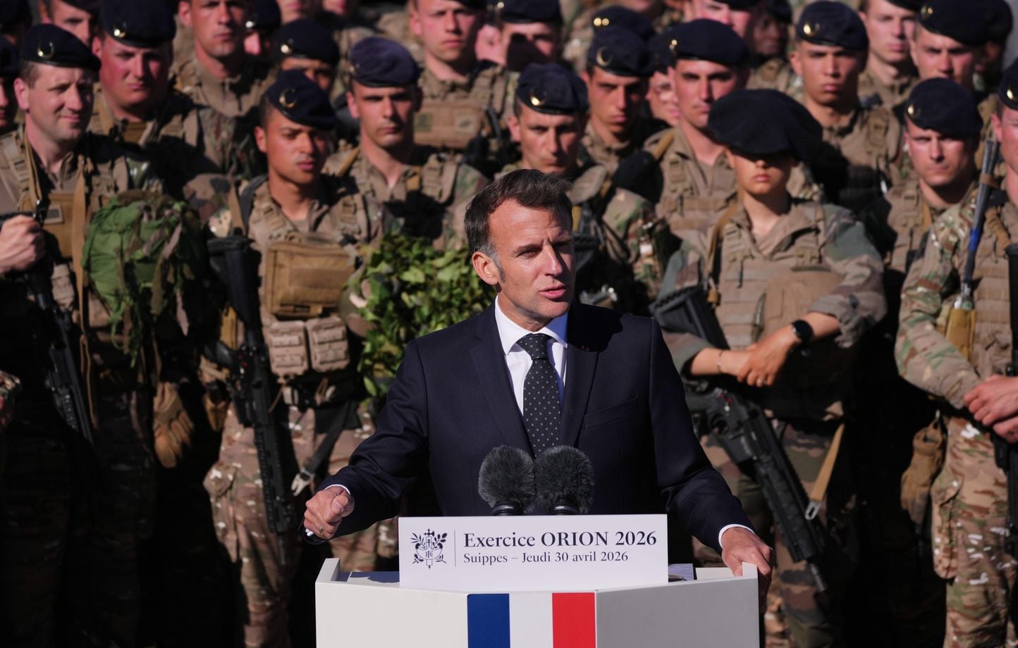 Macron se réjouit de l'exercice militaire XXL Orion : "Un signal clair à nos adversaires"