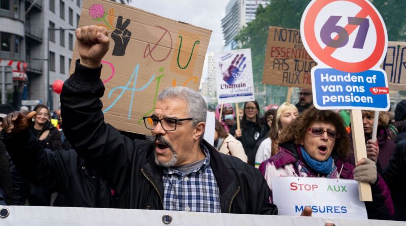 Manifestation nationale à Bruxelles le 12 mai : 40 à 75.000 présents.