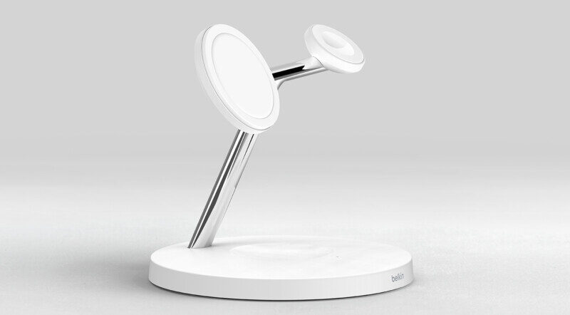 Moitié prix pour la station de recharge 3-en-1 MagSafe chez Boulanger.