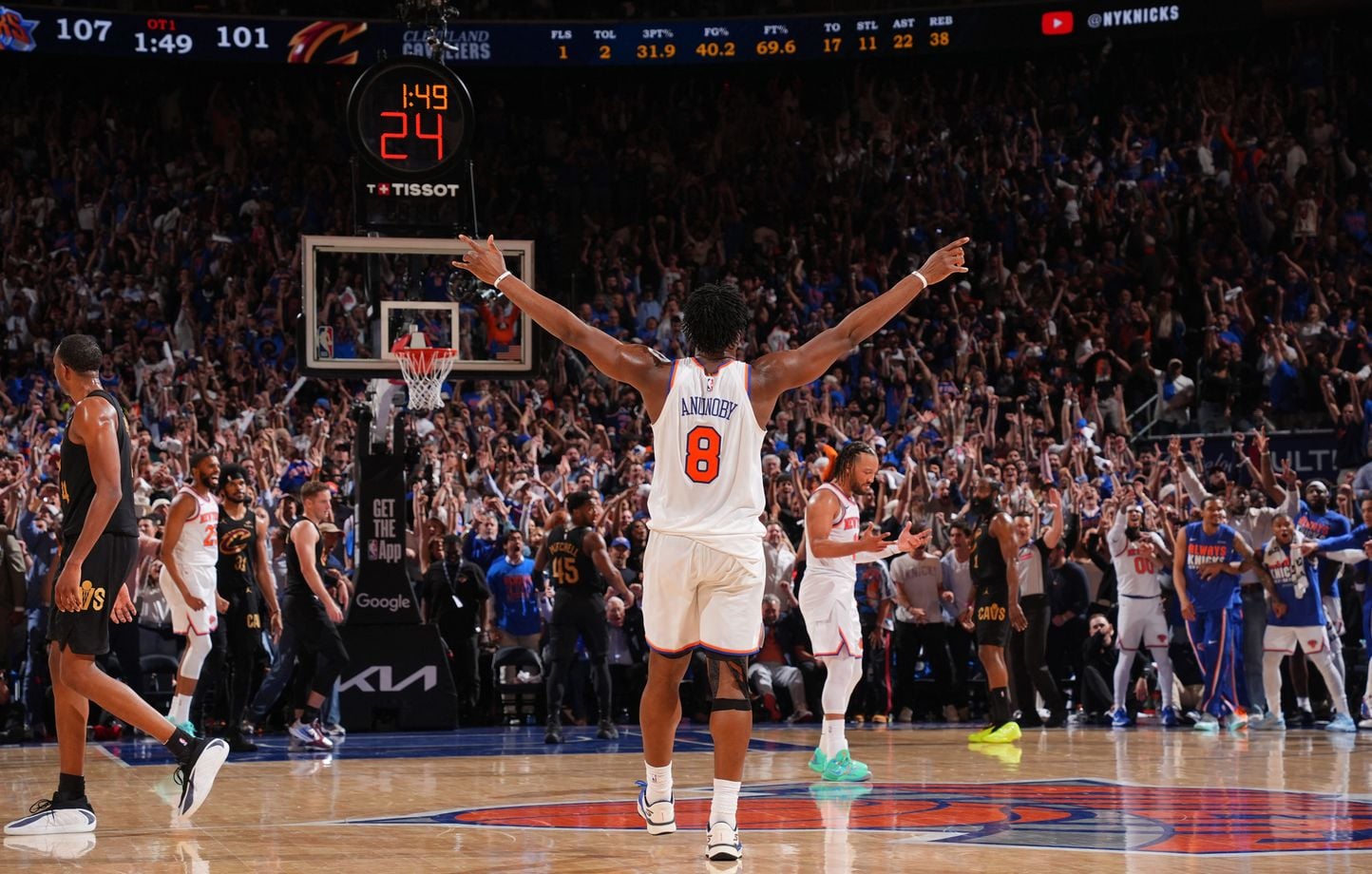 NBA : Les Knicks ne laissent pas Cleveland s'en sortir avec un finish d’anthologie