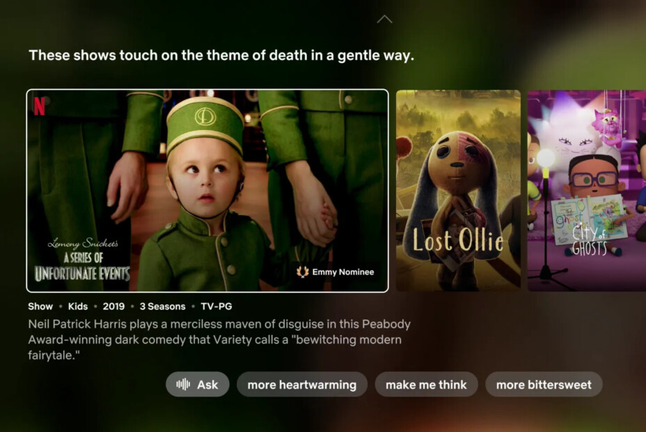 Netflix teste une recherche vocale IA sur la TV, sans Gemini ni Alexa.