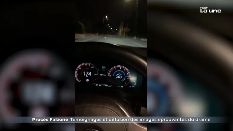 Le compteur de vitesse de Paolo Falzone affiche 174 km/h