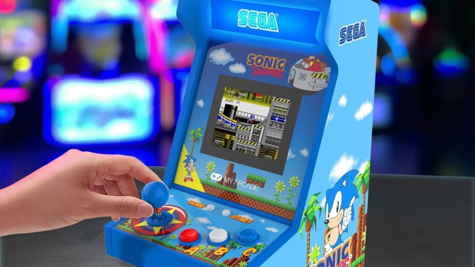 Promo de -33% sur la mini borne d’arcade Sonic avec 5 jeux